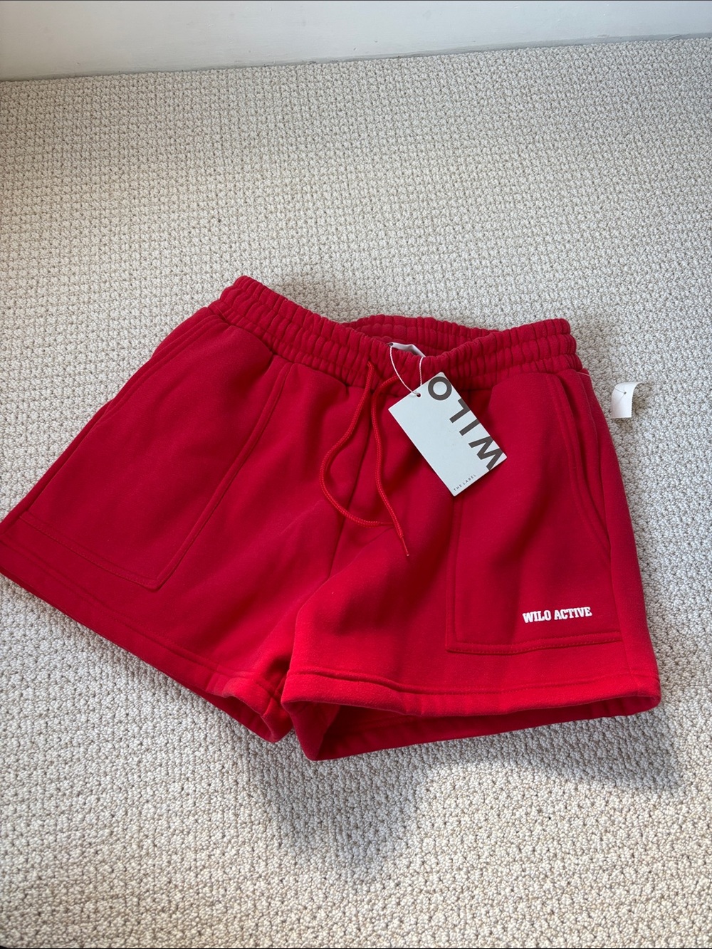 Brand new with tags Wilo the Label Active red shorts